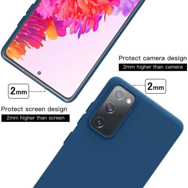 Hoesje geschikt voor Samsung Galaxy S20 FE - Anti Scratch - Silicone case - Soft cover - Blauw