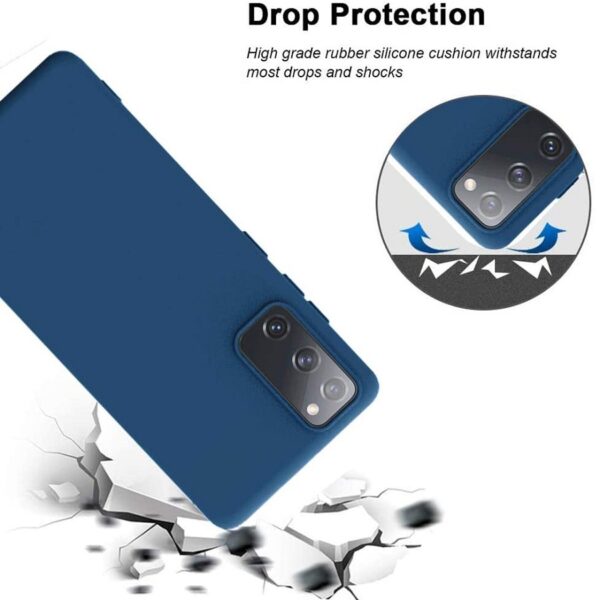 Hoesje geschikt voor Samsung Galaxy S20 FE - Anti Scratch - Silicone case - Soft cover - Blauw