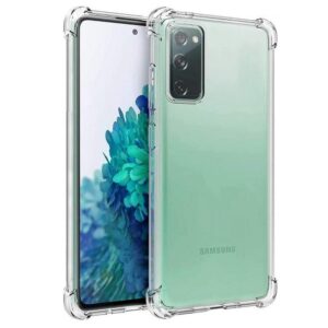 Hoesje geschikt voor Samsung Galaxy S20 FE - Anti Shock - Silicone case - Kunststof - Soft cover - Schokbestendig - Transparant