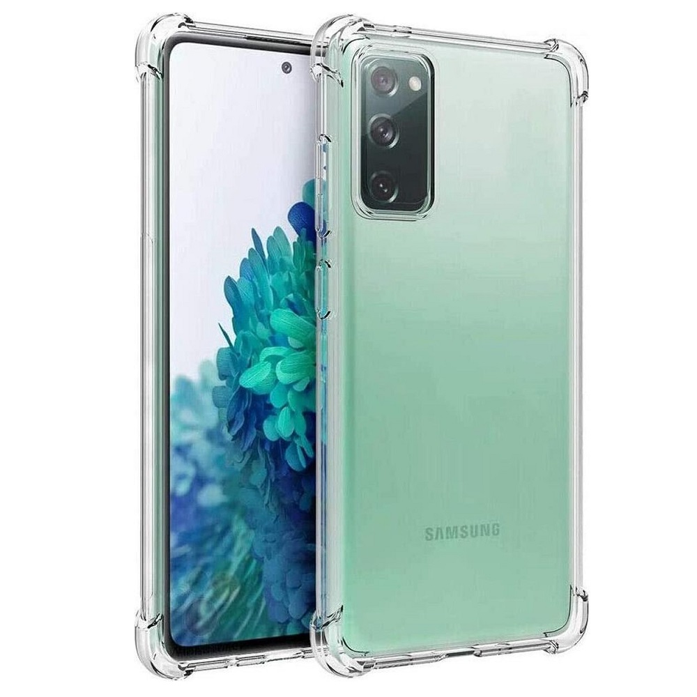 Hoesje geschikt voor Samsung Galaxy S20 FE - Anti Shock - Silicone case -  Kunststof - Soft cover - Schokbestendig - Transparant - All4Gadgets
