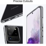 Hoesje geschikt voor Samsung Galaxy S20 Ultra - Silicone case - Kunststof - Soft cover - Transparant