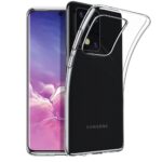 Hoesje geschikt voor Samsung Galaxy S20 Ultra - Silicone case - Kunststof - Soft cover - Transparant