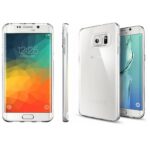 Hoesje geschikt voor Samsung Galaxy S6 Edge Plus - Silicone case - Kunststof - Soft cover - Transparant