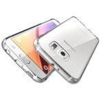 Hoesje geschikt voor Samsung Galaxy S6 Edge Plus - Silicone case - Kunststof - Soft cover - Transparant