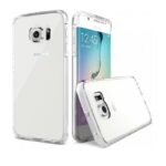 Hoesje geschikt voor Samsung Galaxy S6 Edge Plus - Silicone case - Kunststof - Soft cover - Transparant
