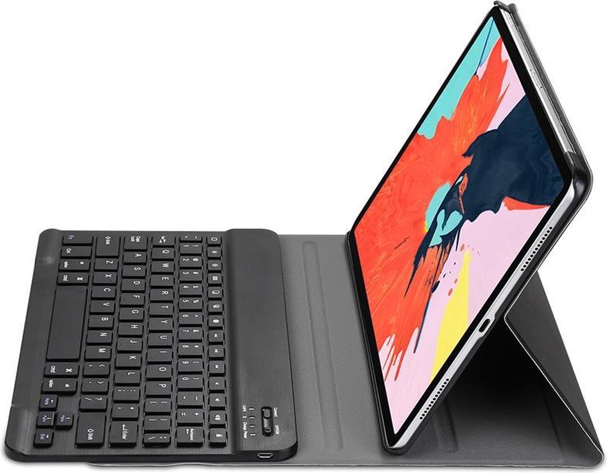 Hoes geschikt voor Apple iPad Pro 11 2020 / 2018 Smart Keyboard Case Bluetooth Toetsenbord Hoesje - Zwart