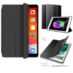 Hoesje Geschikt voor Apple iPad Air 1 9.7 (2013) Hoes Zwart - Tri Fold Tablet Case - Smart Cover