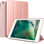 Hoesje Geschikt voor Apple iPad Air 1 9.7 (2013) Tri Fold Tablet Case - Smart Cover-Roze