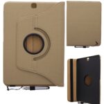 Hoesje geschikt voor Samsung Galaxy Tab S2 9.7 inch T810 T815 Draaibaar Hoesje - goud