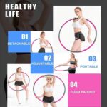 Luxebass Fitness Hoela Hoop - Roze/Grijs - Yoga Ring - 8 delen - Klik Systeem