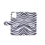 Hoesje geschikt voor Apple iPhone 12 Bookcase Zebra Print - Portemonnee hoesje