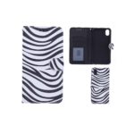 Hoesje geschikt voor Apple iPhone Xs Bookcase Zebra Print - Portemonnee hoesje