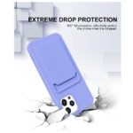 Hoesje geschikt voor Iphone 11 Pro Max - Siliconen hoesje - Paars - Pasjeshouder