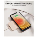 Hoesje geschikt voor Iphone 12 Pro - Siliconen hoesje - Blauw - Pasjeshouder