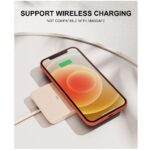 Hoesje geschikt voor iPhone 13 Pro Max - Siliconen hoesje - Donker Roze - Pasjeshouder