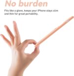 Hoesje geschikt voor iPhone 13 Pro Max - Siliconen hoesje - Licht Roze - Pasjeshouder