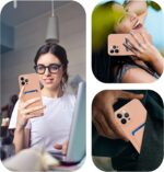 Hoesje geschikt voor iPhone 13 Pro Max - Siliconen hoesje - Licht Roze - Pasjeshouder