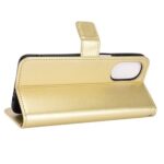 Hoesje geschikt voor Motorola Edge 30 - Boekhoesje - Goud - Portemonneehoesje