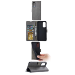 Hoesje geschikt voor Motorola Edge 30 - Boekhoesje - Grijs - Portemonneehoesje