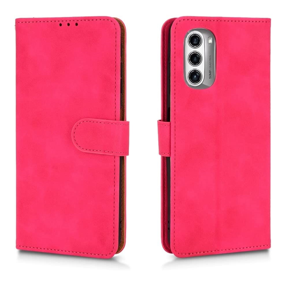 Hoesje geschikt voor Motorola Edge 30 - Boekhoesje - Roze - Portemonneehoesje