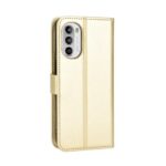 Hoesje geschikt voor Motorola Edge 30 Pro - Boekhoesje - Goud - Portemonneehoesje