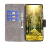 Hoesje geschikt voor Motorola Edge 30 Pro - Boekhoesje - Grijs - Portemonneehoesje