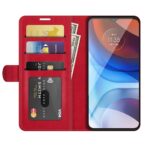 Hoesje geschikt voor Motorola Edge 30 Pro - Boekhoesje - Rood - Portemonneehoesje