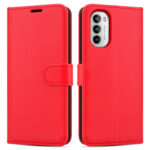 Hoesje geschikt voor Motorola Edge 30 Pro - Boekhoesje - Rood - Portemonneehoesje