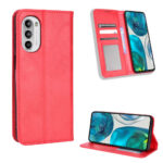 Hoesje geschikt voor Motorola Edge 30 Pro - Boekhoesje - Rood - Portemonneehoesje