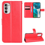 Hoesje geschikt voor Motorola Edge 30 Pro - Boekhoesje - Rood - Portemonneehoesje