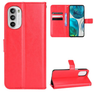 Hoesje geschikt voor Motorola Edge 30 Pro - Boekhoesje - Rood - Portemonneehoesje