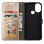 Hoesje geschikt voor Motorola Moto G22 - Boekhoesje - Goud - Portemonneehoesje