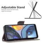 Hoesje geschikt voor Motorola Moto G22 - Boekhoesje - Grijs - Portemonneehoesje