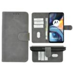 Hoesje geschikt voor Motorola Moto G22 - Boekhoesje - Grijs - Portemonneehoesje