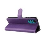 Hoesje geschikt voor Motorola Moto G22 - Boekhoesje - Paars - Portemonneehoesje