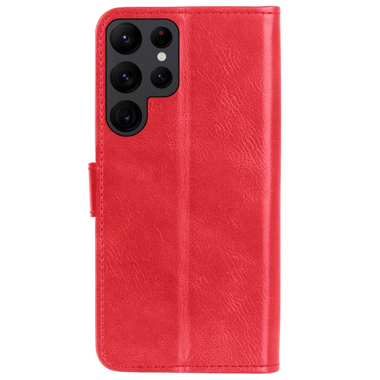 Hoesje geschikt voor Motorola Moto G22 - Boekhoesje - Rood - Portemonneehoesje