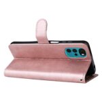 Hoesje geschikt voor Motorola Moto G22 - Boekhoesje - RoseGoud - Portemonneehoesje