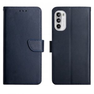 Hoesje geschikt voor Motorola Moto G52 - Boekhoesje - Blauw - Portemonneehoesje