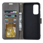 Hoesje geschikt voor Motorola Moto G52 - Boekhoesje - Grijs - Portemonneehoesje