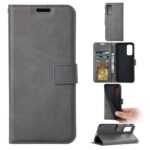 Hoesje geschikt voor Motorola Moto G52 - Boekhoesje - Grijs - Portemonneehoesje