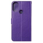 Hoesje geschikt voor Motorola Moto G52 - Boekhoesje - Paars - Portemonneehoesje