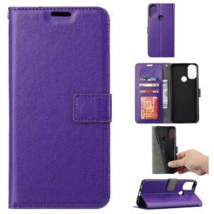 Hoesje geschikt voor Motorola Moto G52 - Boekhoesje - Paars - Portemonneehoesje