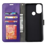 Hoesje geschikt voor Motorola Moto G52 - Boekhoesje - Paars - Portemonneehoesje