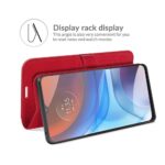 Hoesje geschikt voor Motorola Moto G52 - Boekhoesje - Rood - Portemonneehoesje