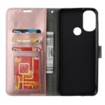 Hoesje geschikt voor Motorola Moto G52 - Boekhoesje - RoseGoud - Portemonneehoesje
