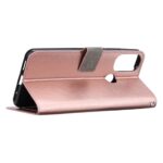 Hoesje geschikt voor Motorola Moto G52 - Boekhoesje - RoseGoud - Portemonneehoesje
