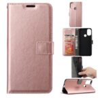 Hoesje geschikt voor Motorola Moto G52 - Boekhoesje - RoseGoud - Portemonneehoesje