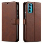 Hoesje geschikt voor Motorola Moto G82 5G - Boekhoesje - Bruin  - Portemonneehoesje