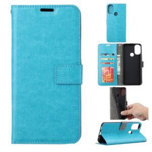 Hoesje geschikt voor Motorola Moto G82 5G - Boekhoesje - Turquoise - Portemonneehoesje