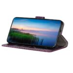 Hoesje geschikt voor Oppo A16 - Boekhoesje - Paars - Portemonneehoesje